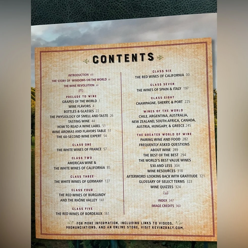 Windows on the World Complete Wine Course Book by Kevin Zraly